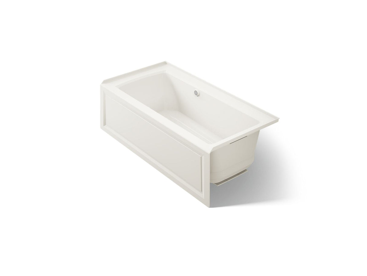 Archer® 60" x 30" alcove Heated BubbleMassage™ air bath with Bask® heated surface, right drain
