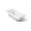 Archer® 60" x 30" alcove whirlpool bath, left drain