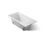 Archer® 60" x 30" alcove whirlpool bath, left drain