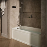 Archer® 60" x 30" alcove whirlpool bath, left drain