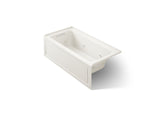 Archer® 60" x 30" alcove heated whirlpool bath, left drain