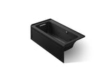 Archer® 60" x 30" alcove whirlpool bath with Bask® heated surface, left drain