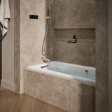 Archer® 60" x 30" alcove whirlpool bath with Bask® heated surface, left drain
