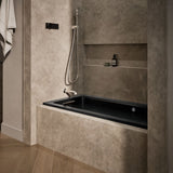 Archer® 60" x 30" alcove whirlpool bath with Bask® heated surface, left drain