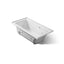 Archer® 60" x 30" alcove whirlpool bath with Bask® heated surface, left drain