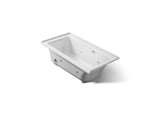 Archer® 60" x 30" alcove whirlpool bath with Bask® heated surface, left drain