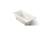 Archer® 60" x 30" alcove whirlpool bath with Bask® heated surface, left drain