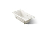 Archer® 60" x 30" alcove whirlpool bath with Bask® heated surface, left drain