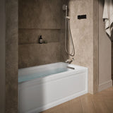 Archer® 60" x 30" alcove whirlpool bath, right drain