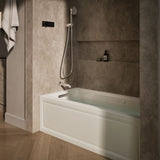 Archer® 60" x 30" alcove Heated BubbleMassage™ air bath and whirlpool, left drain