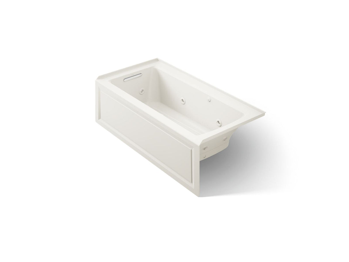 Archer® 60" x 30" alcove Heated BubbleMassage™ air bath and whirlpool, left drain