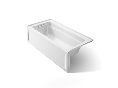 Archer® 66" x 32" alcove bath with Bask® heated surface, left drain