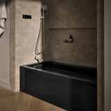 Archer® 66" x 32" alcove bath with Bask® heated surface, left drain