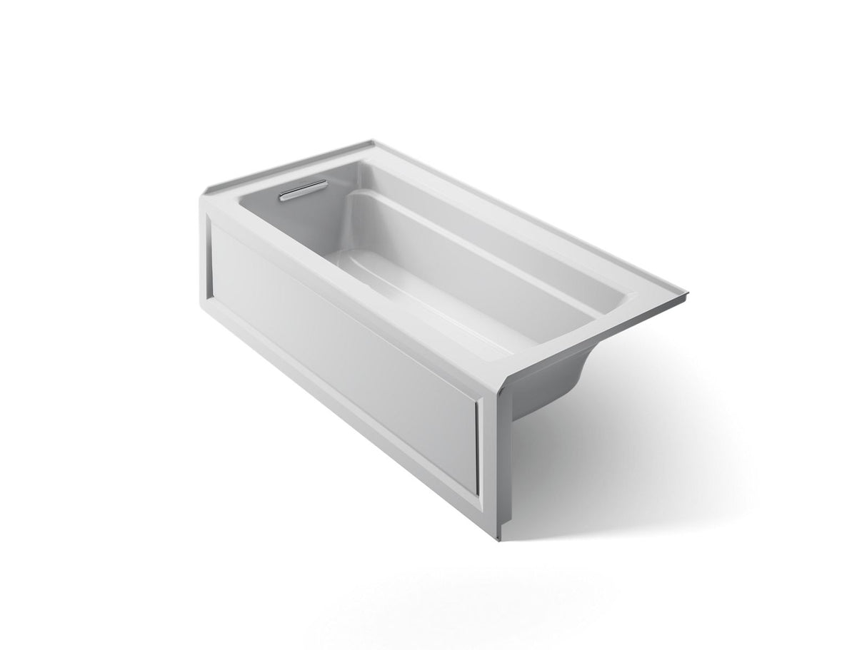 Archer® 66" x 32" alcove bath with Bask® heated surface, left drain