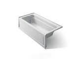 Archer® 66" x 32" alcove bath with Bask® heated surface, left drain