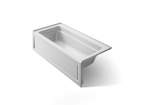 Archer® 66" x 32" alcove bath with Bask® heated surface, left drain