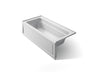 Archer® 66" x 32" alcove bath with Bask® heated surface, left drain