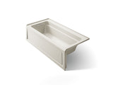 Archer® 66" x 32" alcove bath with Bask® heated surface, left drain