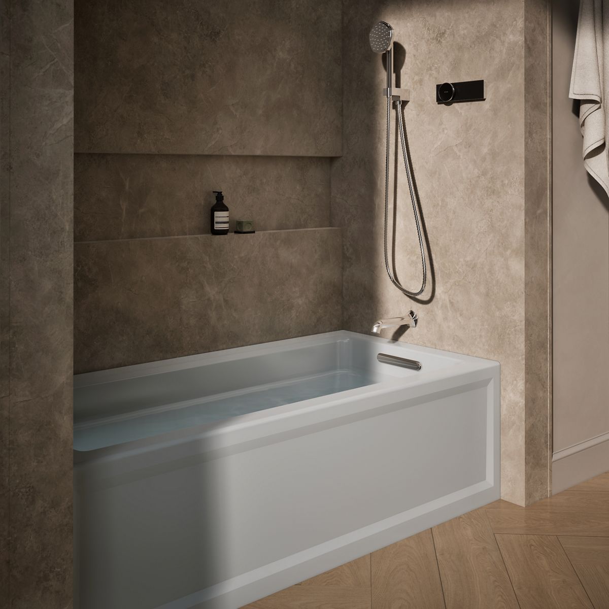 Archer® 66" x 32" alcove bath, right drain