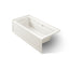 Archer® 66" x 32" alcove Heated BubbleMassage™ air bath with Bask® heated surface, left drain