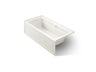 Archer® 66" x 32" alcove Heated BubbleMassage™ air bath with Bask® heated surface, left drain