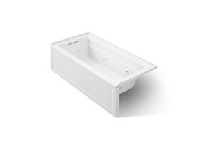 Archer® 66" x 32" alcove heated whirlpool, left hand
