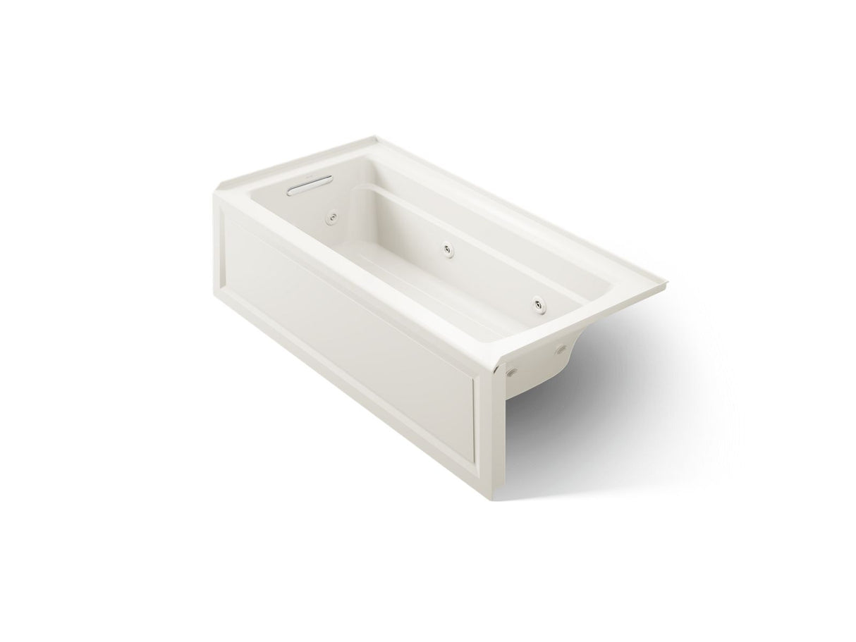 Archer® 66" x 32" alcove heated whirlpool, left hand