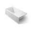 Archer® 66" x 32" alcove whirlpool bath with Bask® heated surface, left drain