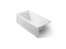 Archer® 66" x 32" alcove Heated BubbleMassage™ air bath and whirlpool, left drain