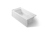 Archer® 66" x 32" alcove Heated BubbleMassage™ air bath and whirlpool, right drain