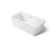 Stargaze® 72" x 36" freestanding Heated BubbleMassage™ air bath with Bask® heated surface and fluted shroud