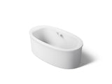 Sunstruck® 65-1/2" x 35-1/2" freestanding Heated BubbleMassage™ air bath with straight shroud