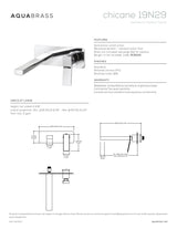 Wallmount lavatory faucet