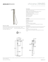 Floormount tub filler with handshower