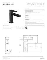 Single-hole lavatory faucet