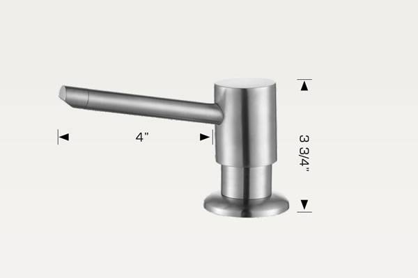 Soap Dispenser Stainless Steel Finish - 3.3/4" Tall - Bosco #20062s