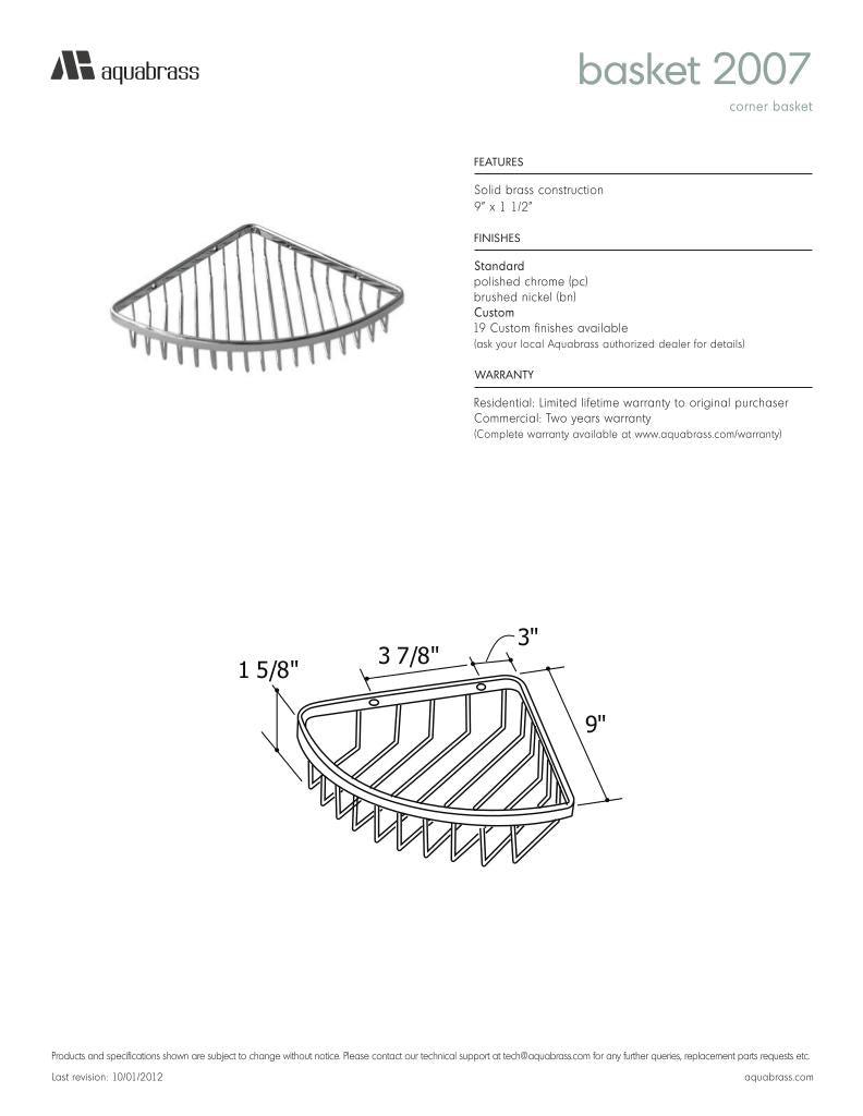 Corner basket