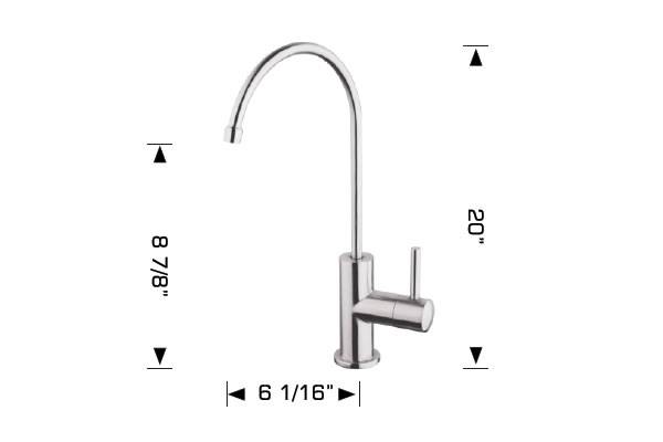 Bathroom Cold Water Faucet In Stainless Steel - Bosco #200f7a