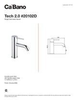 Single hole basin faucet