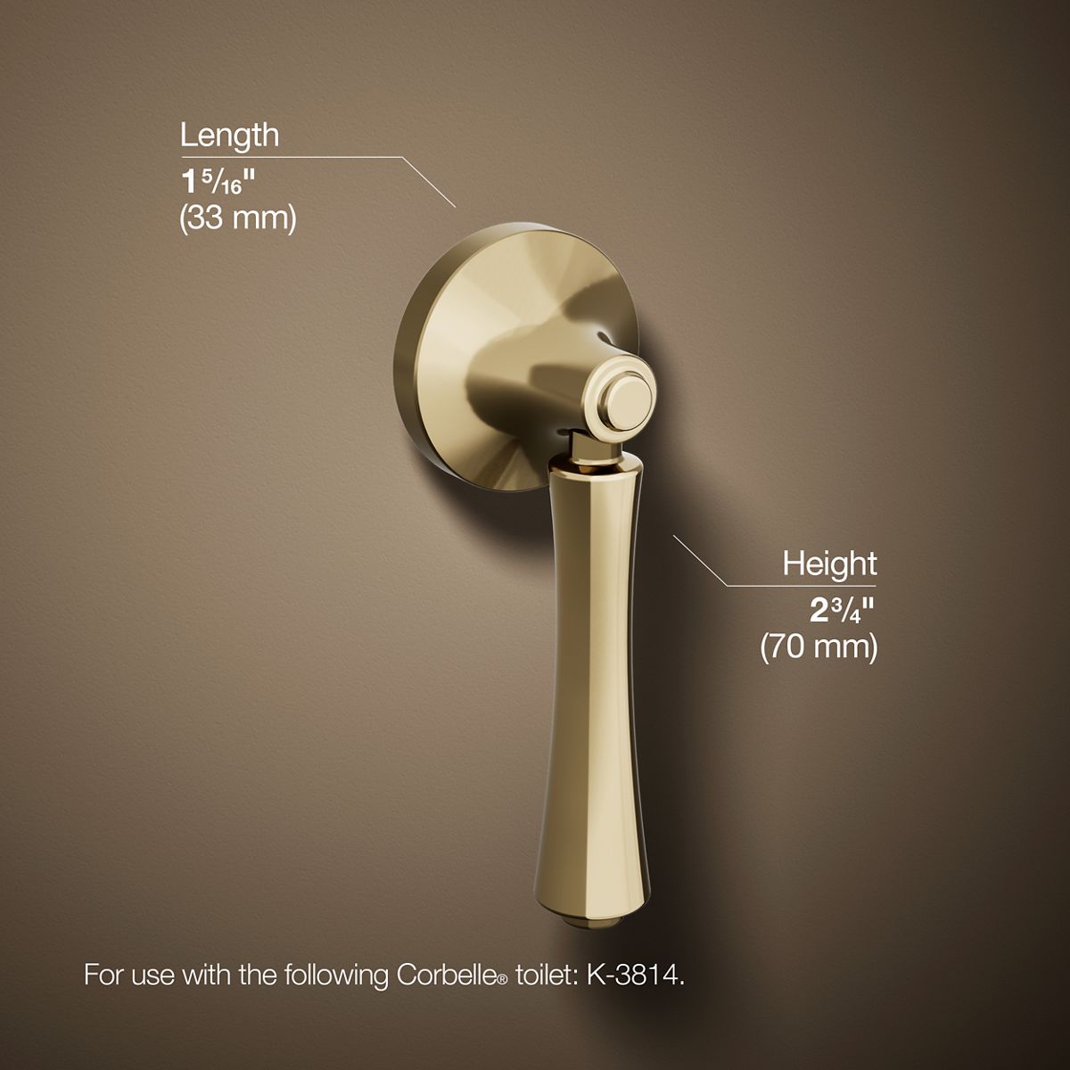 Corbelle® Left-hand trip lever