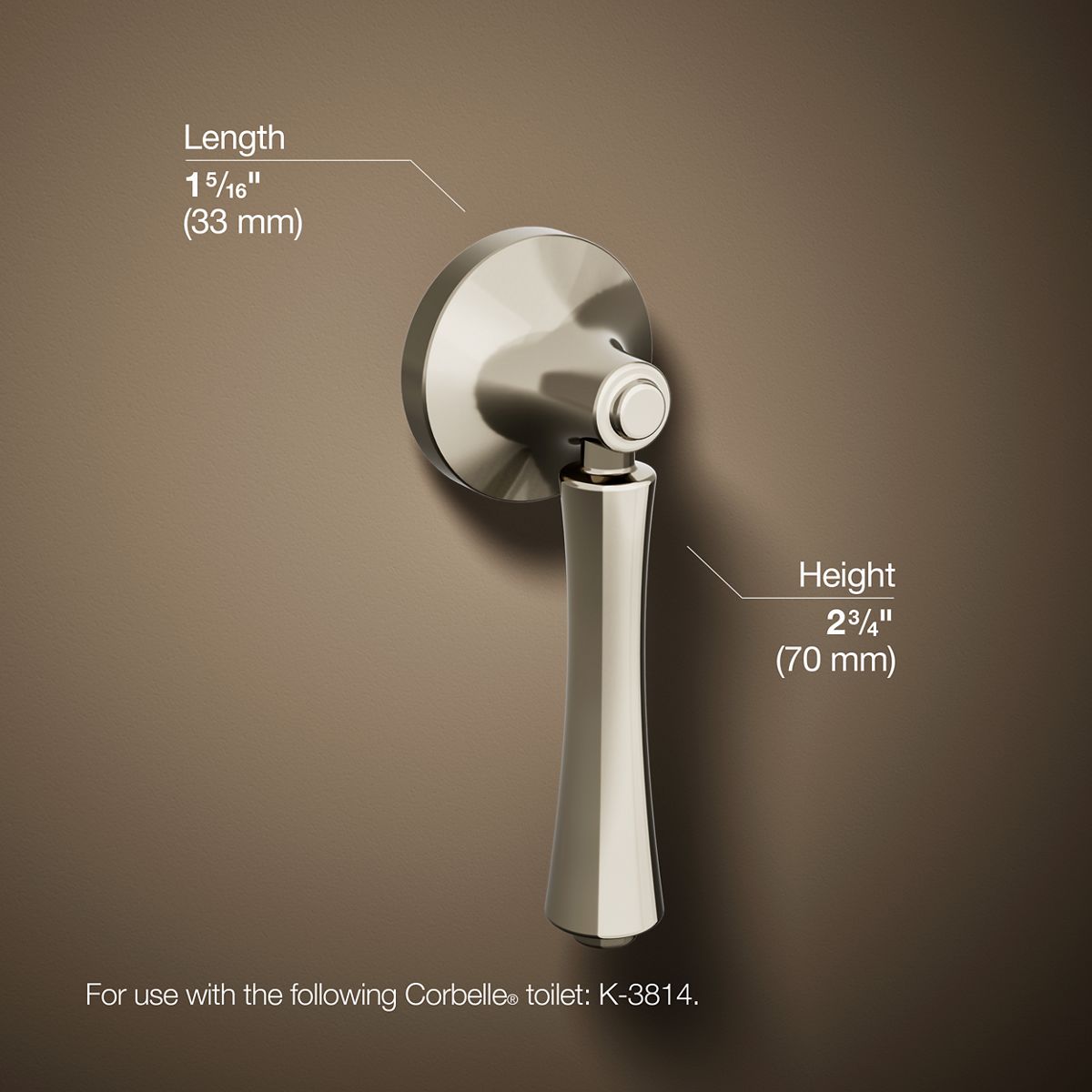 Corbelle® Left-hand trip lever