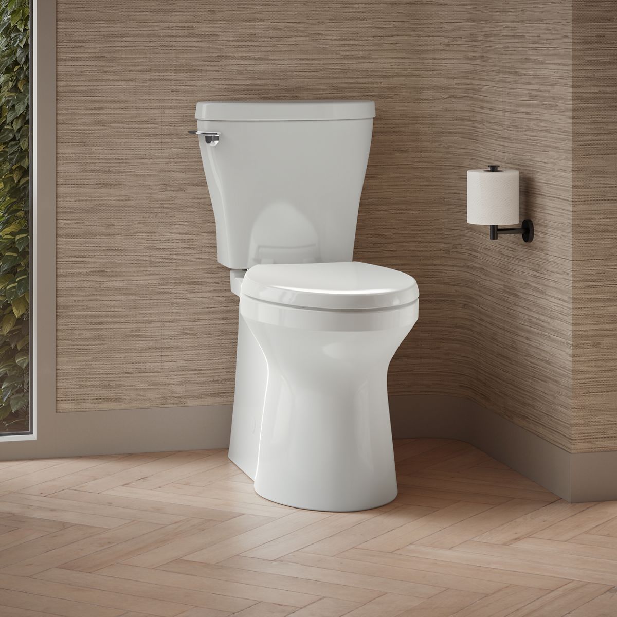 Betello® Two-piece elongated toilet with skirted trapway, 1.28 gpf