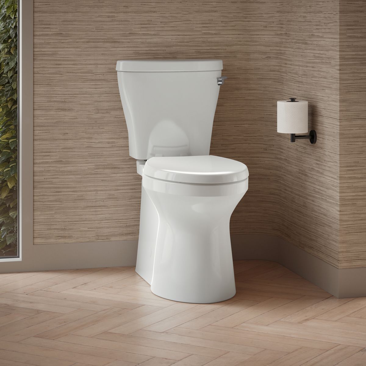 Betello® Two-piece elongated toilet with skirted trapway, 1.28 gpf