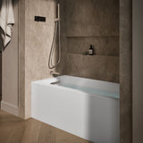 Underscore® 60" x 30" alcove bath with integral apron, integral flange, and left-hand drain