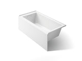 Underscore® 60" x 30" alcove bath with integral apron, integral flange, and left-hand drain