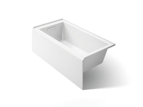 Underscore® 60" x 30" alcove bath with integral apron, integral flange, and left-hand drain