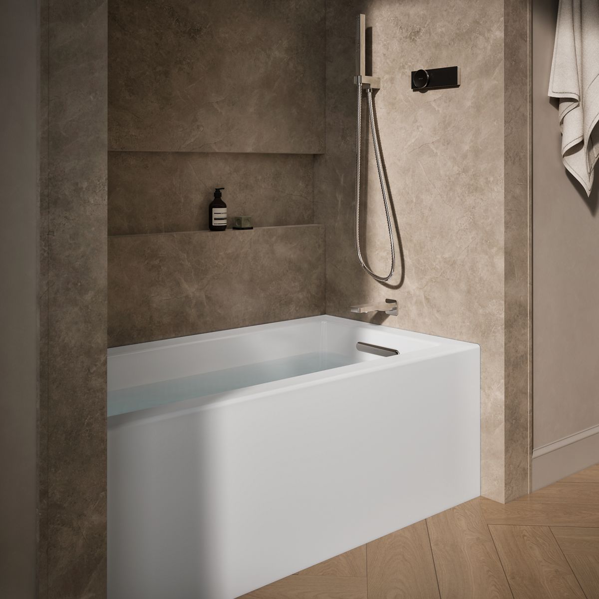 Underscore® 60" x 32" alcove bath, right drain