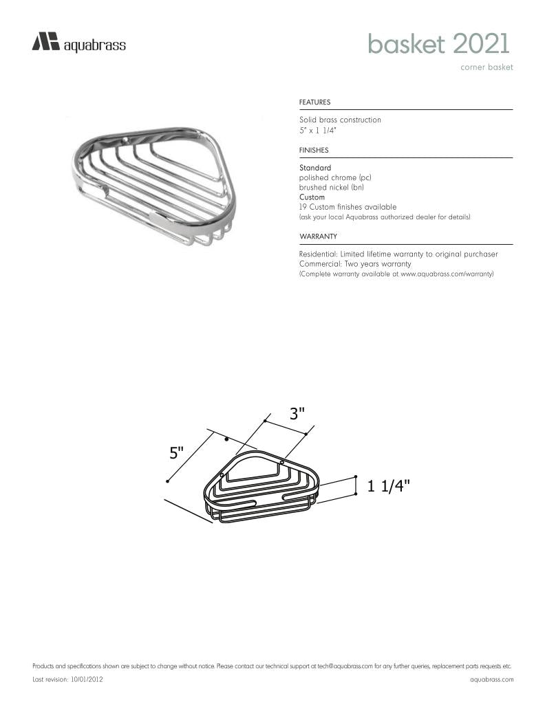Corner basket