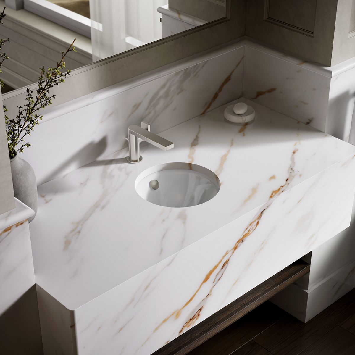Iron Plains® 12" round drop-in/undermount/vessel bathroom sink