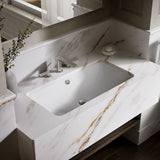 Iron Plains® 30" rectangular drop-in/undermount bathroom sink